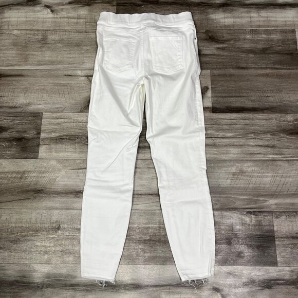 Spanx High Rise Distressed Denim Skinny Jeggings White Women’s Size S - Picture 2 of 11